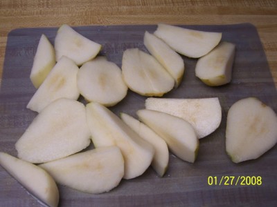 Nancy Walker, Healthy Eating, Sauteed Pears