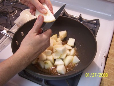 Nancy Walker, Healthy Eating, Sauteed Pears