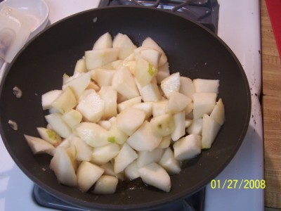 Nancy Walker, Healthy Eating, Sauteed Pears