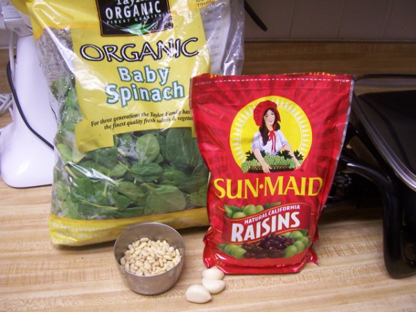 Spinach with raisins Nancy Walker Healthy Eating