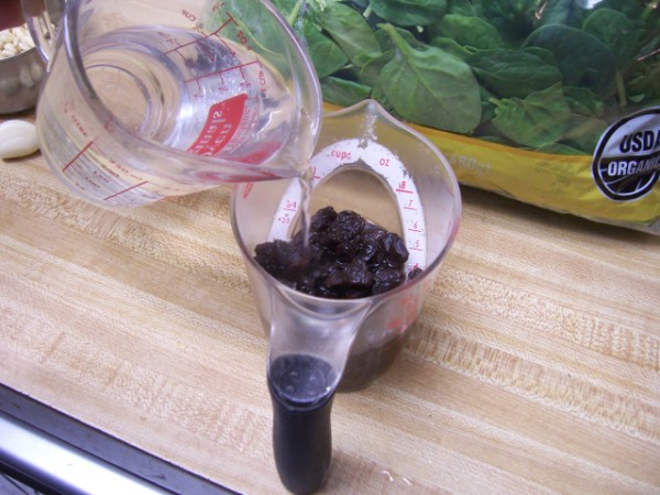 Spinach with raisins Nancy Walker Healthy Eating