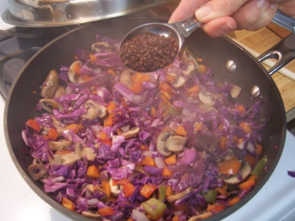 cabbage stir fry, nancy walker, healthy recipes